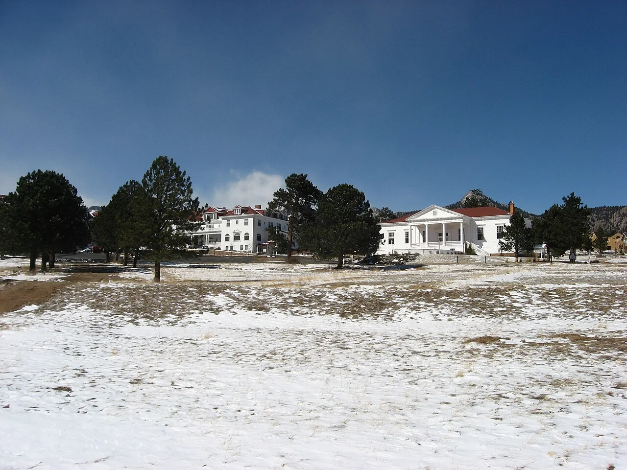 Buildings in the Stanley Hotel District in Estes Park, Colorado
