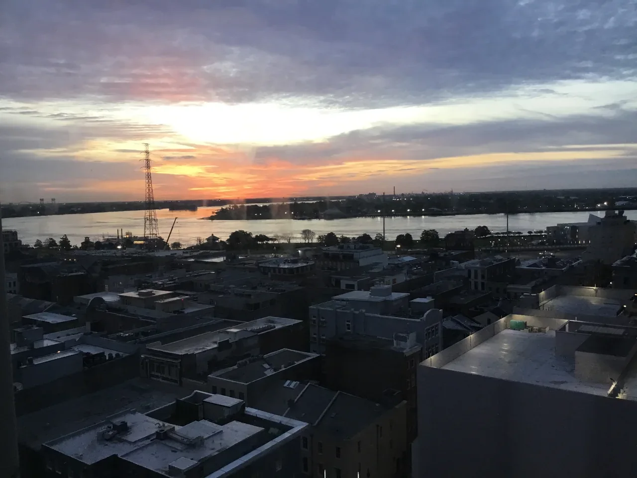 The French Quarter waterfront in New Orleans