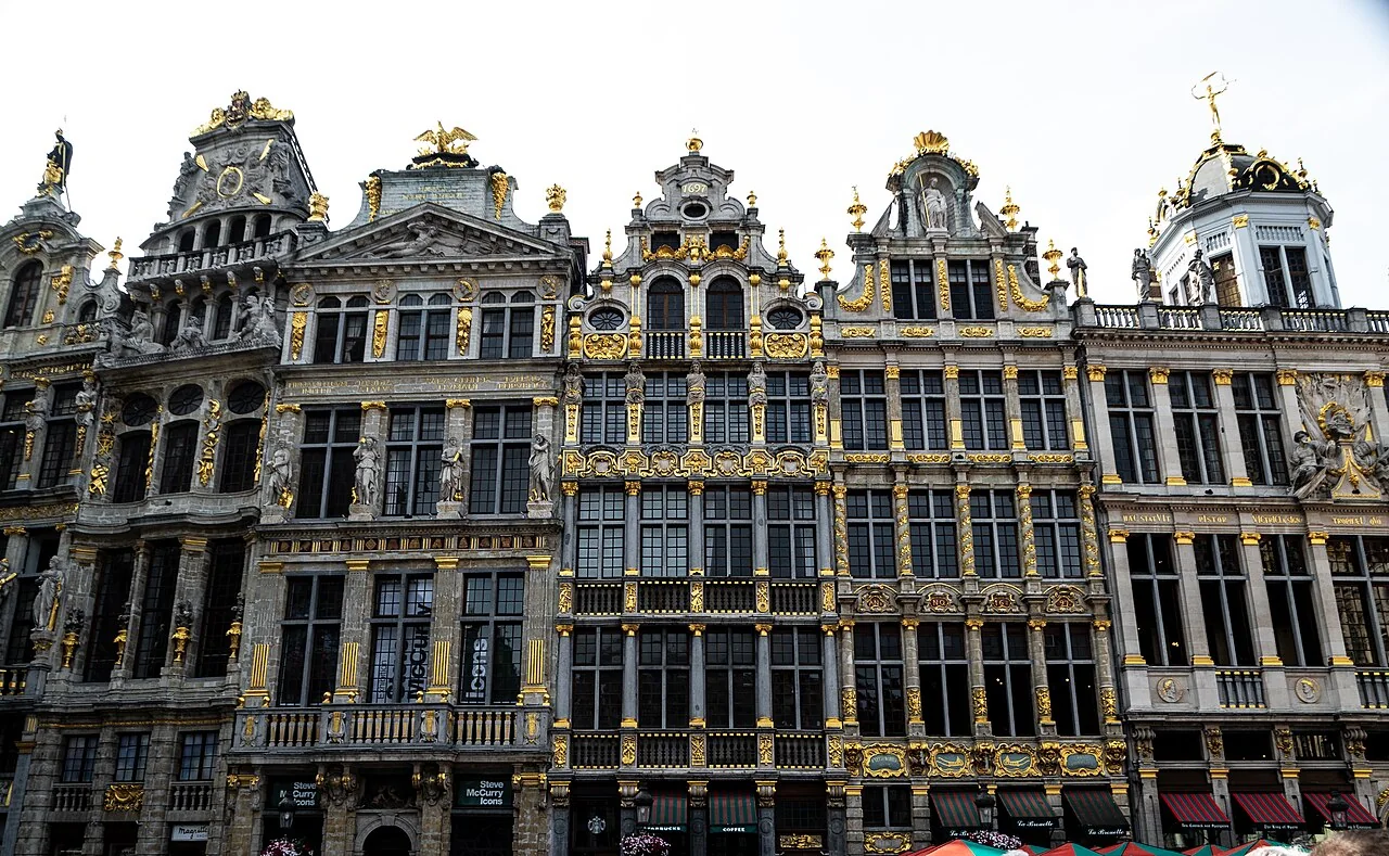 Historic buildings on Grand Place in Brussels, Belgium