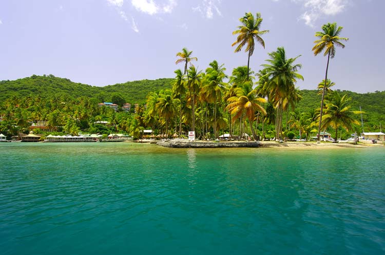 St Lucia beach view