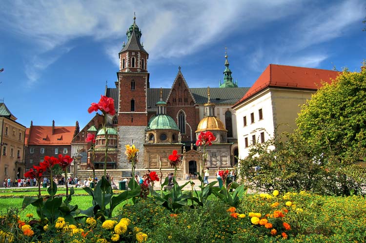 Famous Wawel Castle in Krakow Poland