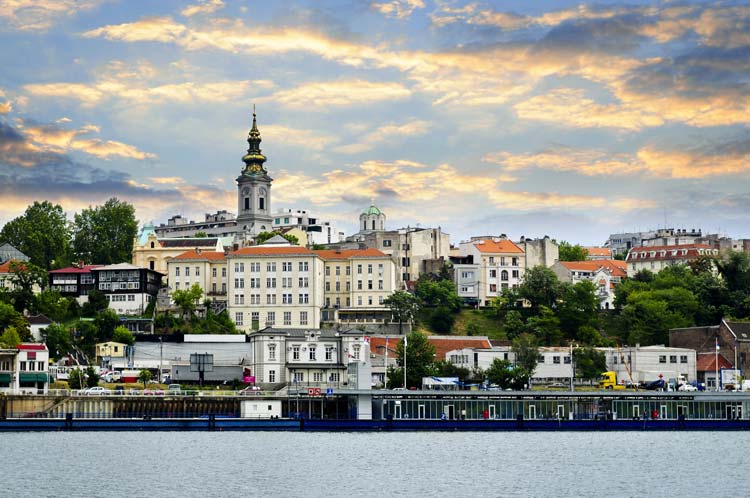 Belgrade from Danube River, Serbia