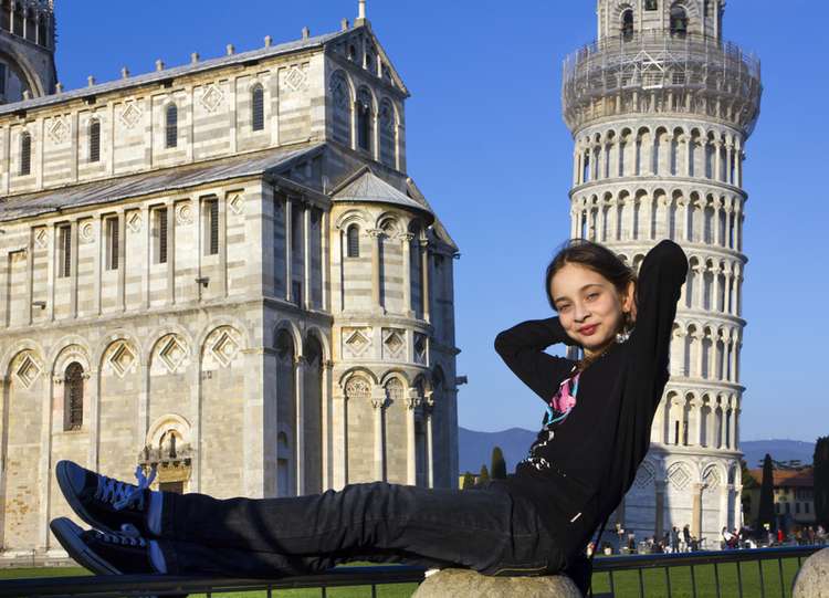 Holding up the Leaning Tower of Pisa