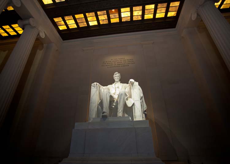 The Interior of the Lincoln Memorial