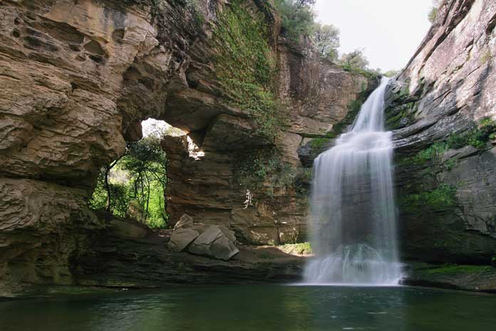 Foradada waterfall in Cantonigros